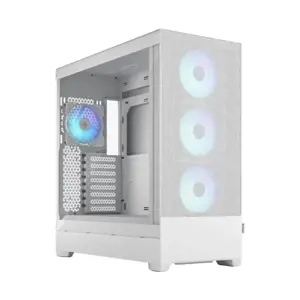 FRACTAL DESIGN "Pop XL Air RGB" baltos spalvos TG skaidrus atspalvis