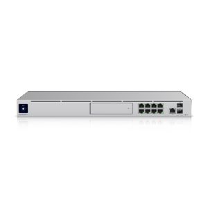 1U stovo tipo 10 Gb/s "UniFi" daugiafunkcinė sistema su 3,5" HDD išplėtimo funkcija ir 8 prievadų j…
