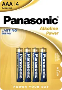 Panasonic LR03-4BB Alkaline Power AAA (LR03) BLISTER PACK 4PCS.