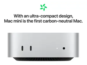 Apple Mac | Mini | Desktop | Apple M4 | Internal memory 16 GB | Solid-state drive capacity 256 GB | No Optical Drive | Keyboard language No keyboard | macOS