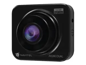 "Navitel AR280 DUAL Dashcam" su papildoma galinio vaizdo kamera Navitel