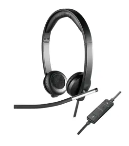 "Logitech" USB ausinės Stereo H650e, laidinės, biurui / skambučių centrui, 50 - 10000 Hz, 120 g, au…