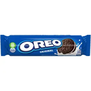 Kakaviniai sausainiai OREO su vanilės skonio įdaru, 154 g