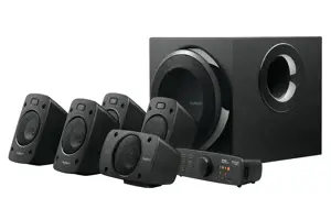 "Logitech" Z906 THX erdvinio garso, 5.1 kanalų, 500 W, universalus, juodas, 1000 W, IR