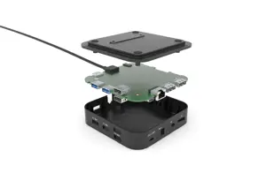 I-TEC USB-C Dual Display MST DS 2x DP 1x GLAN 3x USB 3.1 2x USB 2.0 1x USB-C-DatA 1x Audio/Mic lizdas 1x 100W USB-C PD + įkroviklis 112W