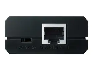 TP-Link TL-POE10R v4, IEEE 802.3, IEEE 802.3ab, IEEE 802.3af, IEEE 802.3u, juoda, maitinimas, FCC, CE, 5, 9, 12 V, 0-40 °C