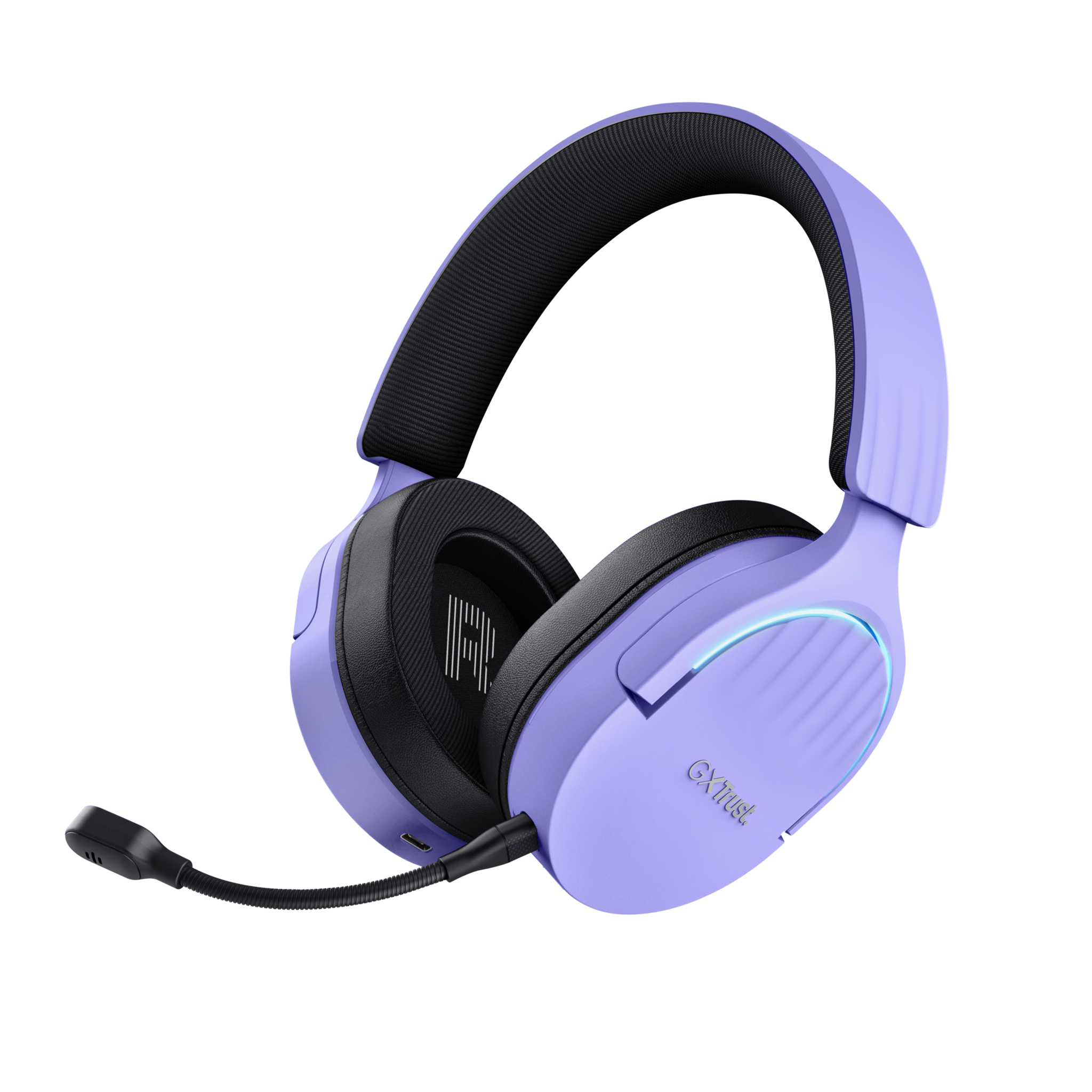 Trust GXT 491P FAYZO, Wired & Wireless, Gaming, 20 - 20000 Hz, 290 g, Headset, Black, Purple