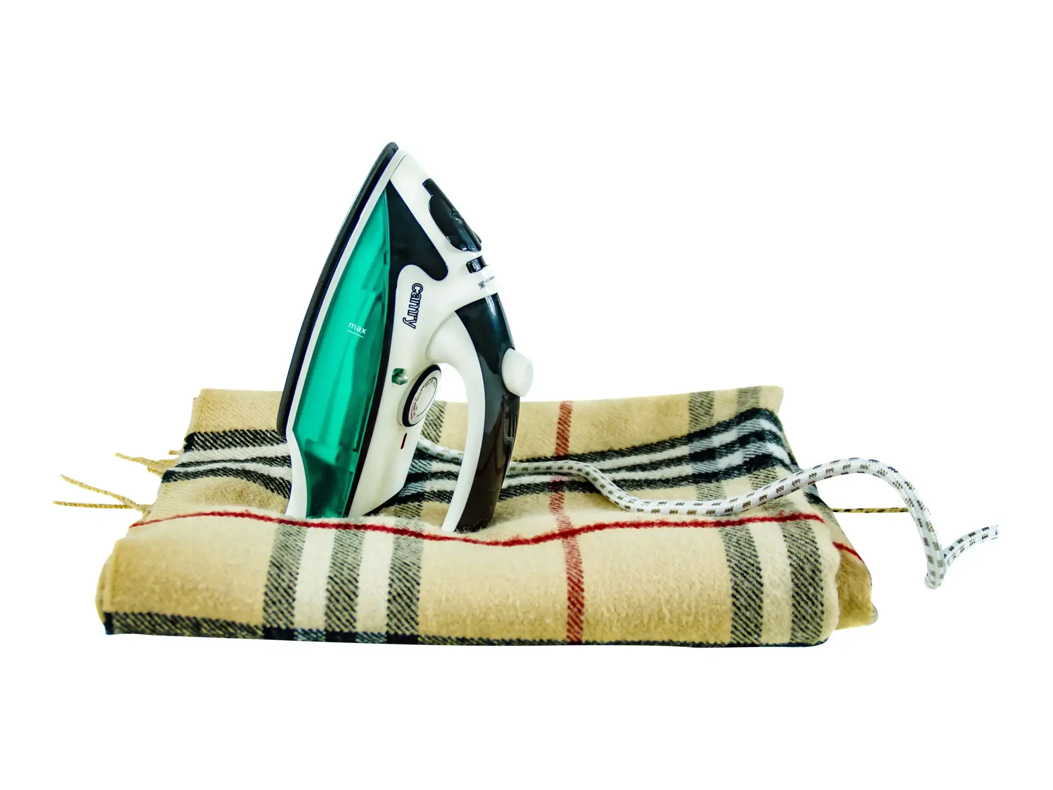 "Camry CR 5024" baltas/žalias/juodas, 840 W, garų kelioninis lygintuvas, vertikali garų funkcija, vandens bakelio talpa 40 ml