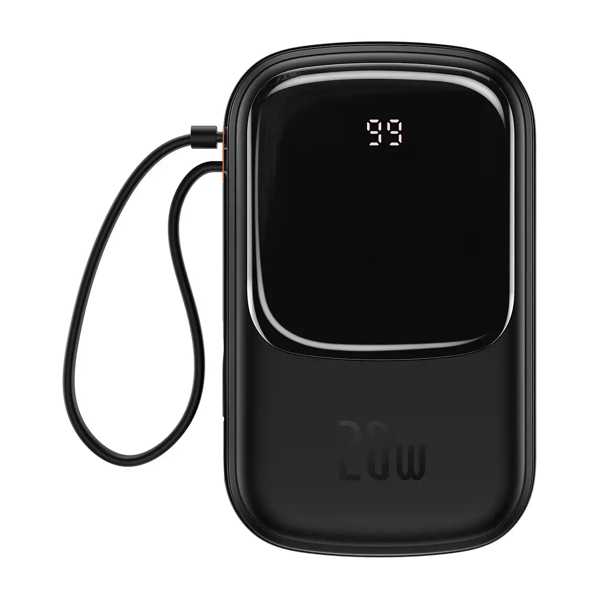 Maitinimo baterija "Baseus Qpow PRO" su laidu, 20000 mAh, 20 W (juoda)
