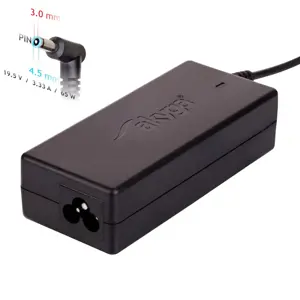 AKYGA AK-ND-25 nešiojamojo kompiuterio maitinimo adapteris AK-ND-25 19,5 V/3,33 A 65 W 4,5x3,0 mm + kaištis HP