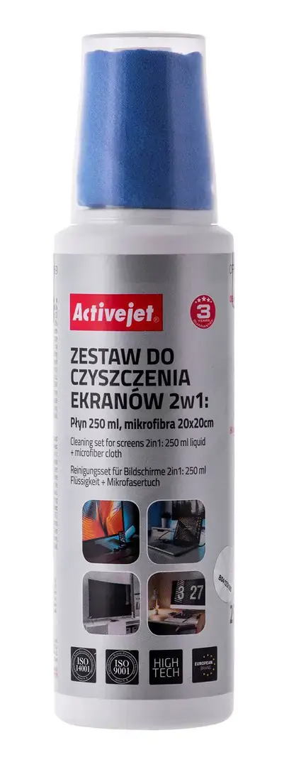 Activejet AOC-269 Ekrano valymo rinkinys 2in1 250 ml/20x20 cm