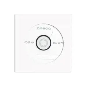 Omega DVD-R 4.7GB, 16x, kompaktiniai diskai popieriniame voke, 10 vnt