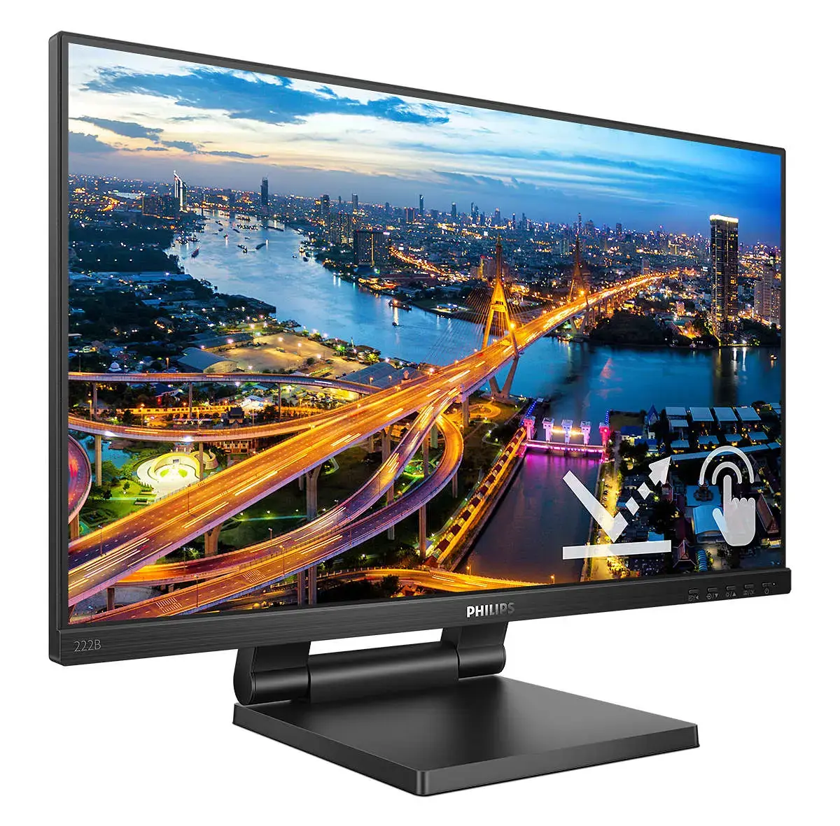 Monitorius Philips B Line 222B1TC/00, 54.6 cm (21.5"), 1920 x 1080 pixels, Full HD, LED, 4 ms, Black