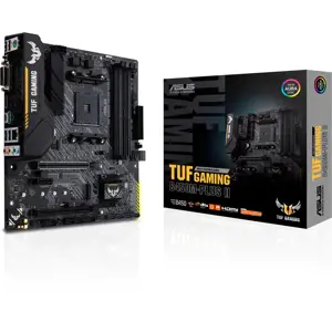 ASUS TUF Gaming B450M-Plus II, AMD, Socket AM4, AMD Ryzen™ 3, 2 kartos AMD Ryzen™ 3, 3 kartos AMD Ryzen™ 3, 3 kartos AMD Ryzen™ 3, AMD Ryzen™ 5, 2..., DDR4-SDRAM, 128 GB, DIMM