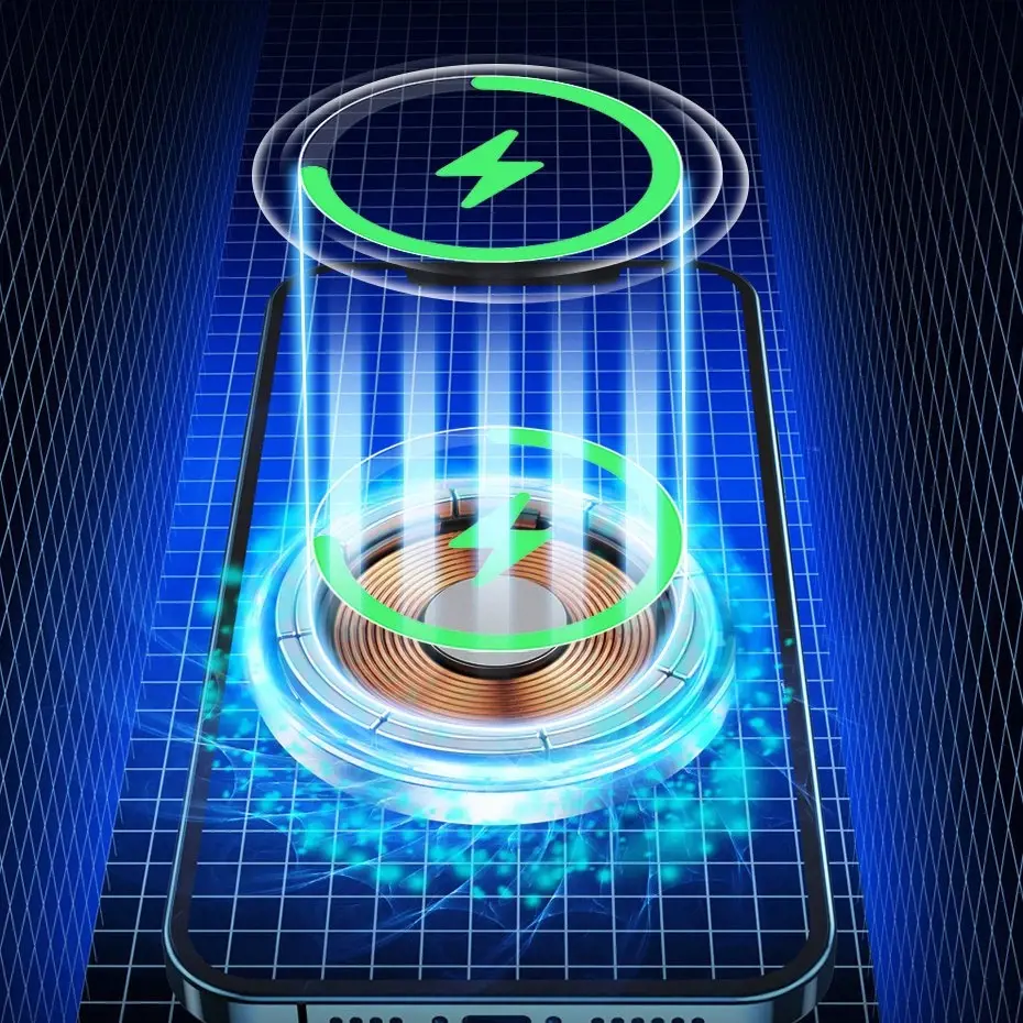 Baseus Big Energy car mount with wireless charger 15W for Iphone 12 (Black)