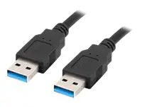 LANBERG kabelis USB-A M/M 3.0 0,5 m juodas