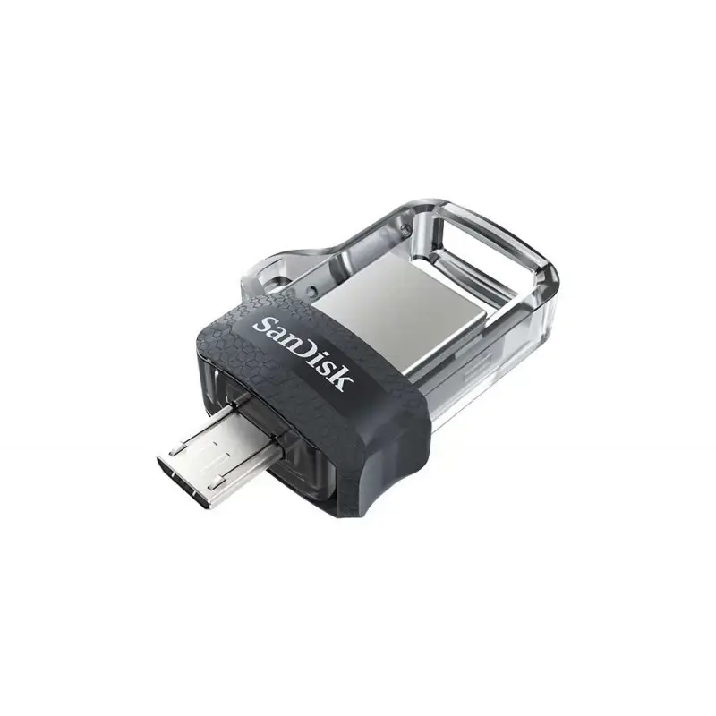 "SanDisk Ultra Dual Drive m3.0" 128 GB pilkos ir sidabrinės spalvos; EAN: 619659149697
