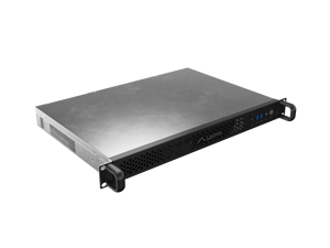 Lanberg Rackmount server chassis ITX 300/10 19"/1U | SC01-3001-10B | Black