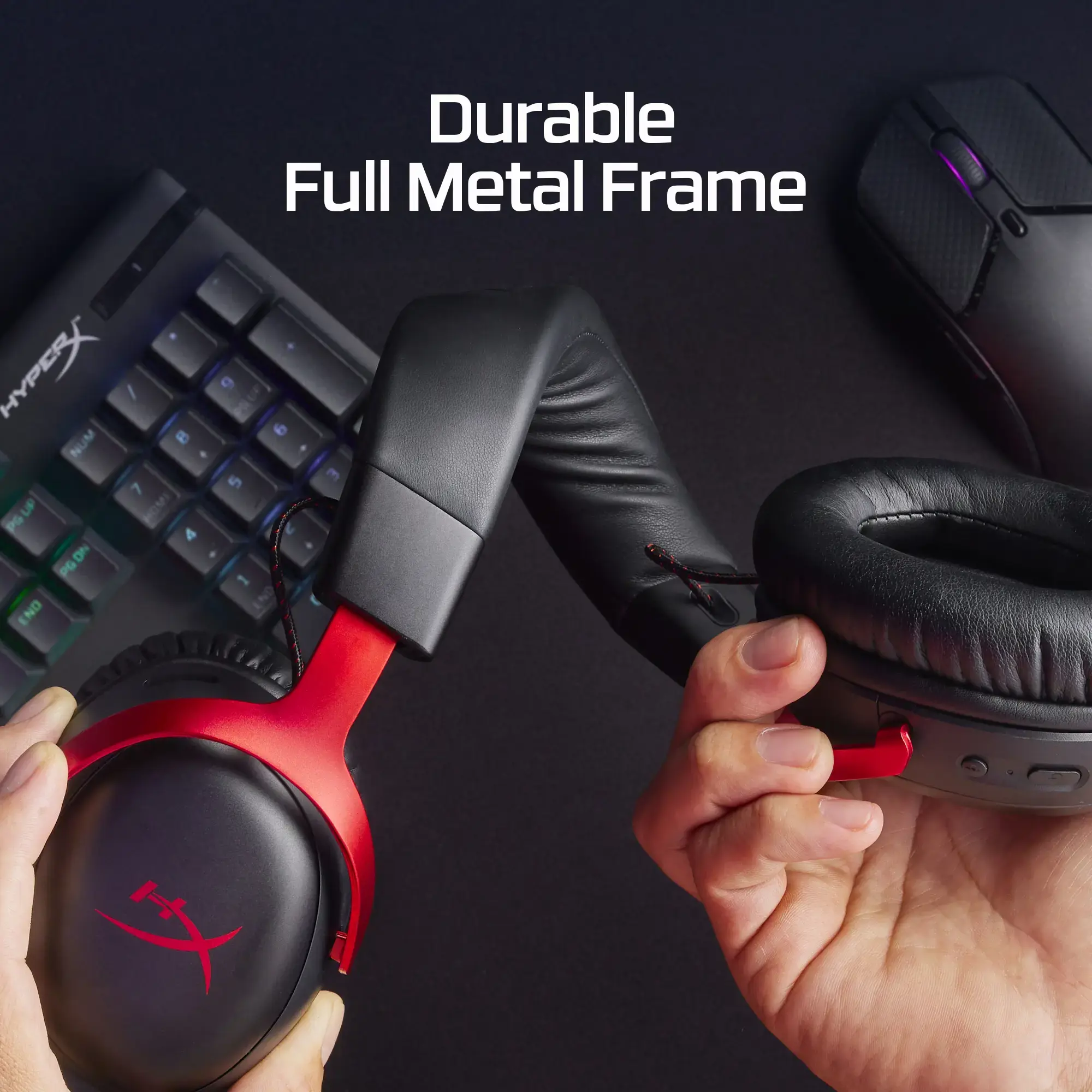 AUSINĖS HYPERX CLOUD III WRL/JUODA/RAUDONA 77Z46AA HYPERX
