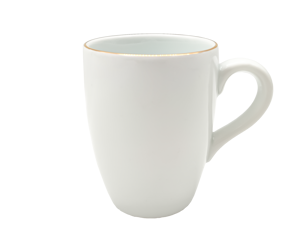 Puodelis Gold, porcelianas, 350 ml, D 8,5 cm, H 10 cm, vnt