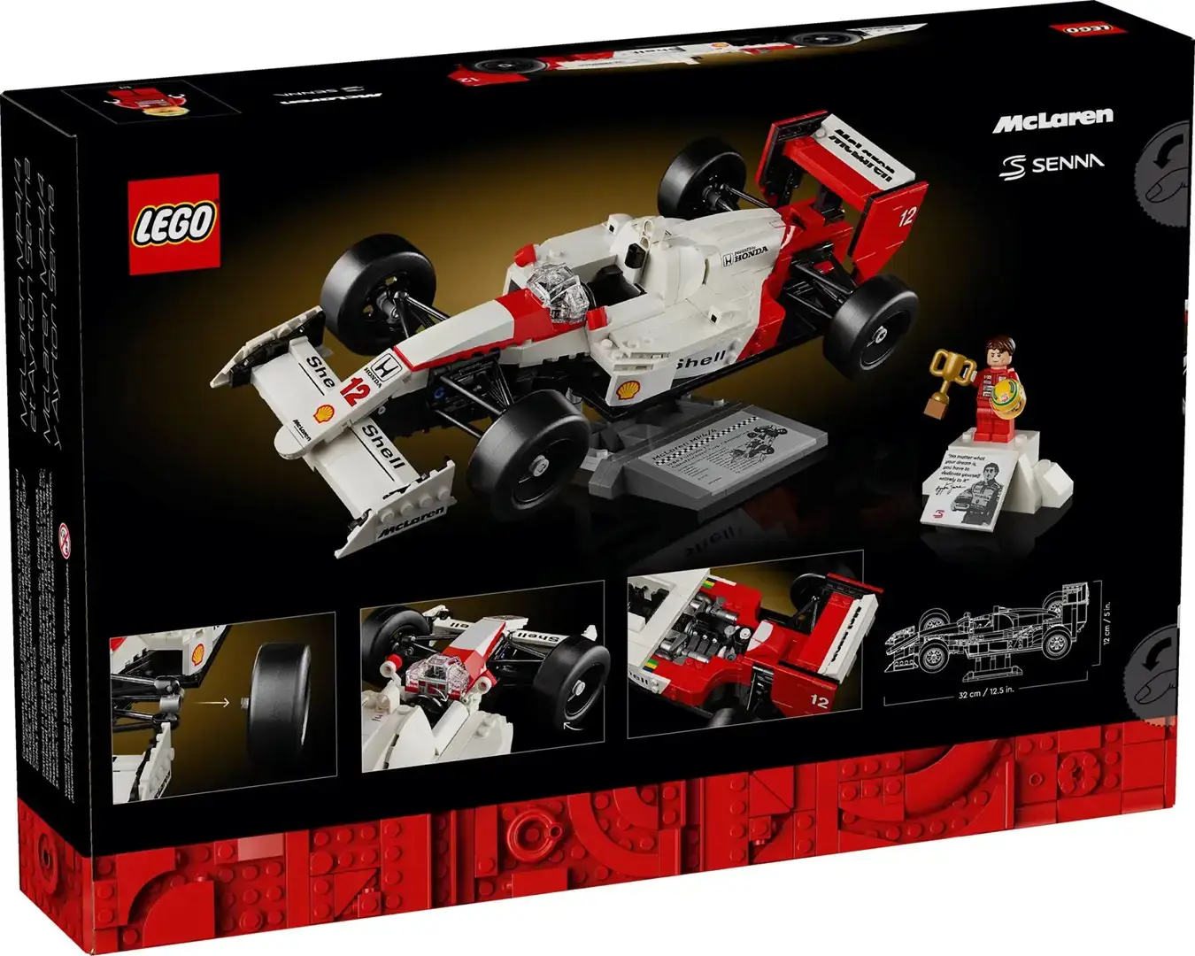 LEGO ICONS 10330 McLaren MP4/4 & Ayrton Senna