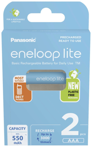 Panasonic Eneloop Lite AAA 550mAh rechargeable - 2 pcs