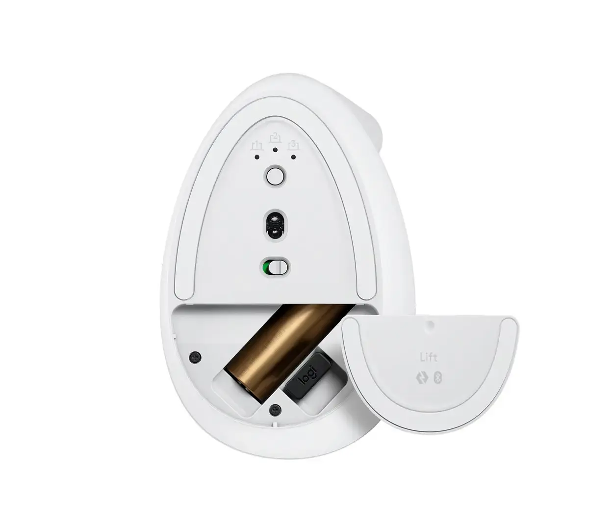 "LOGITECH LIFT" - BALTOS/ŠVIESIAI PILKOS SPALVOS - EMEA