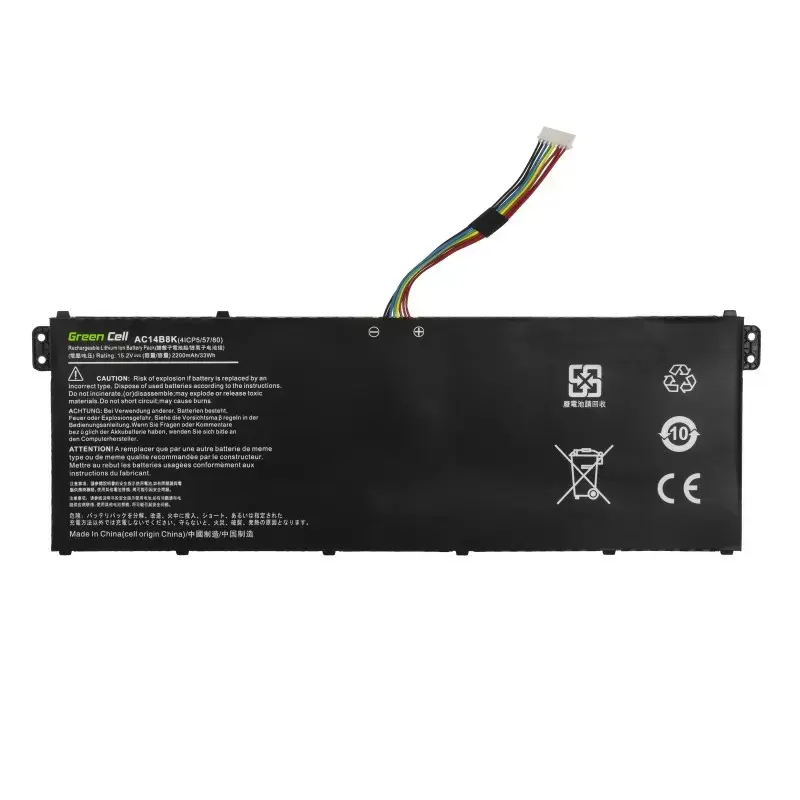 GREENCELL baterija AC14B3K AC14B8K, skirta Acer Aspire 5 A515 A517 R15 R5-571T Spin 3 SP315-51 SP513-51 Swift 3 SF314-52