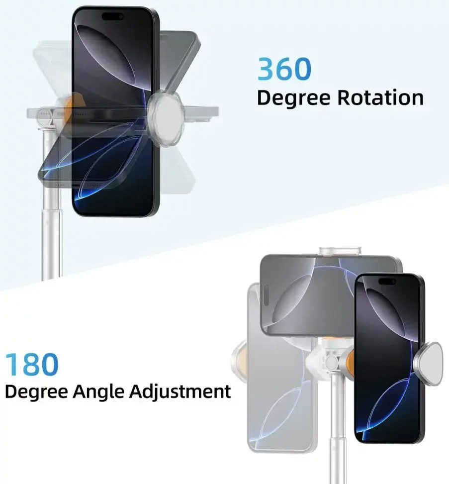 Tech-Protect selfie stick tripod L09S Bluetooth, white