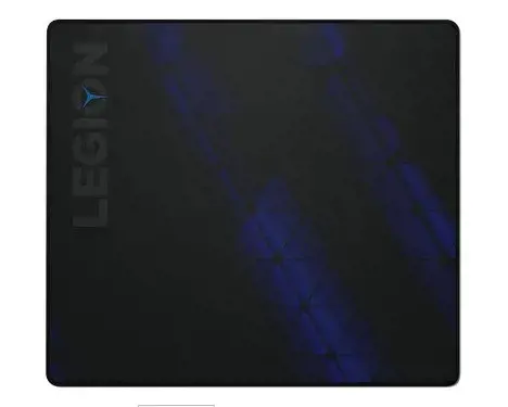 Lenovo GXH1C97870, juoda, mėlyna, vaizdas, mikropluoštas, guma, neslystantis pagrindas, žaidimų pelės kilimėlis