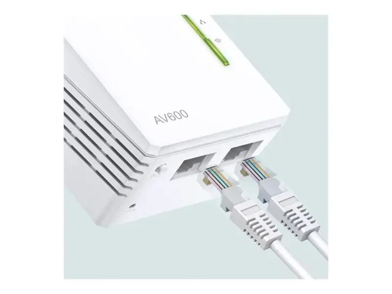 "TP-Link Powerline 600 Wi-Fi Extender Starter Kit", 600 Mbit/s, IEEE 802.11b, IEEE 802.11g, IEEE 802.11n, IEEE 802.3, IEEE 802.3u, Fast Ethernet, 10 100 Mbit/s, "Wi-Fi 4" (802.11n), 802.11b, 802.11g, "Wi-Fi 4" (802.11n)