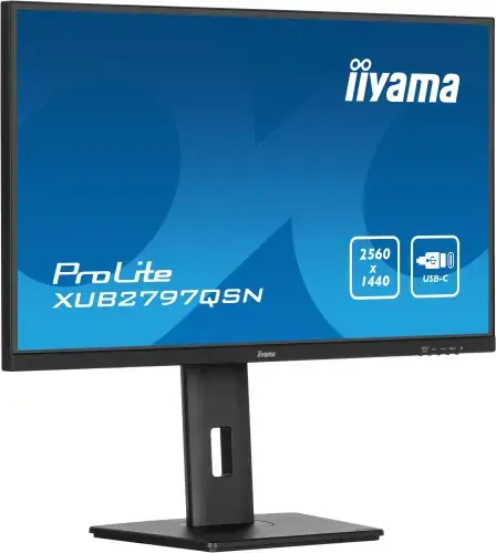 iiyama ProLite XUB2797QSN-B2 Monitorius 27'' IPS, UHD 2560x1440, 1 ms, 300 cd/m2, 100 Hz, Juoda