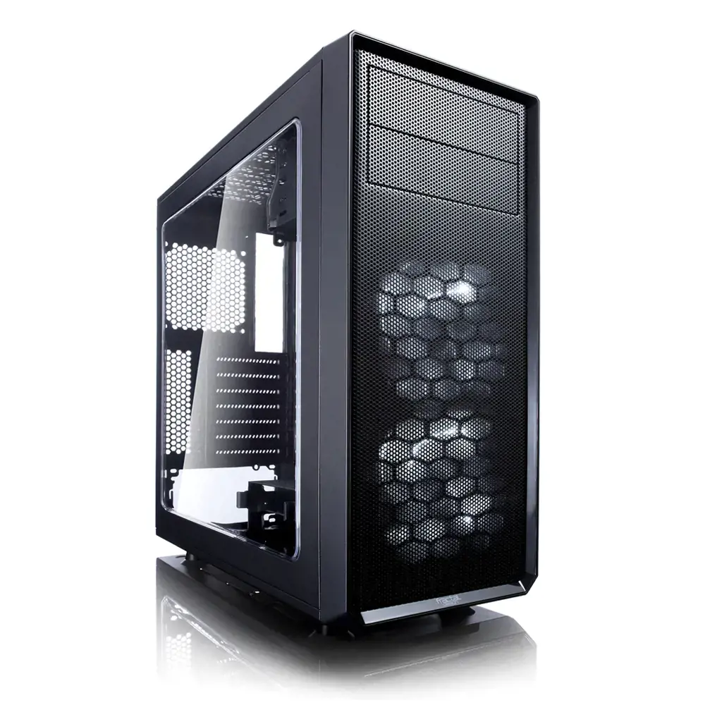 Fractal Design Focus G, Midi Tower, Kompiuteris, Juoda, ATX, ITX, micro ATX, Balta, Korpuso ventiliatoriai, Priekinis