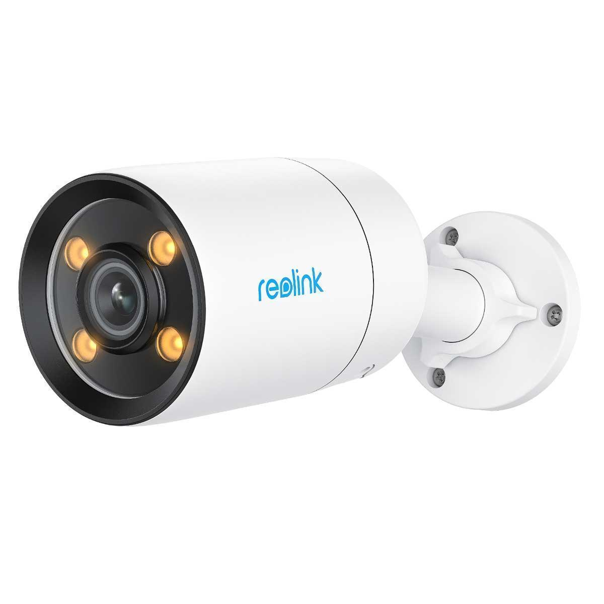 Reolink ColorX Series P320X - 4MP Outdoor Camera, True Color Night Vision, PoE, 3000K Adjustable Warm Light, IP security camera, Outdoor, Wired & Wireless, Google Assistant, 400 lm, 3000 K