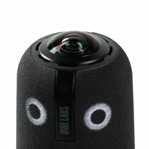 Owl Labs Meeting Owl 4+ 360-Degree, 4K Smart Video Conference Camera, Microphone and Speaker (Automatic Speaker Focus, Smart Zooming and Noise Equalising), Group video conferencing system, CMOS, 4K Ultra HD, 30 fps, Charcoal