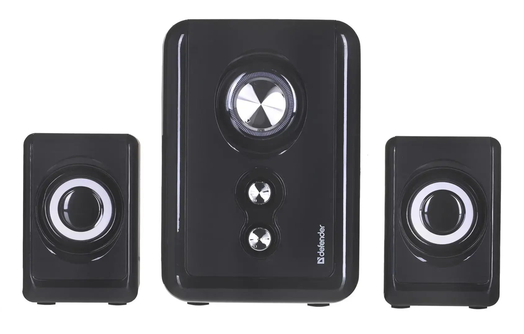 DEFENDER KOMPIUTERIO GARSIAKALBIAI V11 2.1 11W USB ŽEMŲ DAŽNIŲ IR ŽEMŲ DAŽNIŲ VALDYMAS 65111