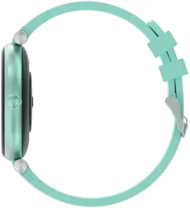 CANYON Semifreddo SW-61, Rtl8762dt, 1.19'' Amoled 390x390px, oncell TP, 192KB RAM, 3.7V 190mAh baterija, žalias aliuminio lydinio korpuso vidurinis rėmelis+plastikinis apatinis korpusas+žalias ir baltas silikoninis dirželis+sidabrinė dirželio sagtis. Dirželis: 261*18 mm 37,8 g