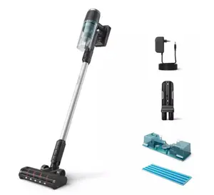 Philips 3000 series XC3131/01, Stick vacuum, Bagless, Black, Blue, Dry, Cyclonic/filtering, Battery