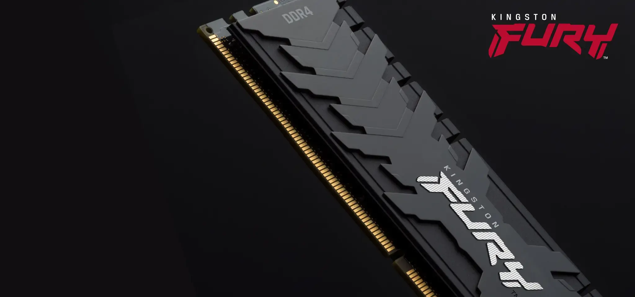 Kingston Technology FURY 16GB 3200MT/s DDR4 CL16 DIMM (Kit of 2) Renegade Black, 16 GB, 2 x 8 GB, DDR4, 288-pin DIMM