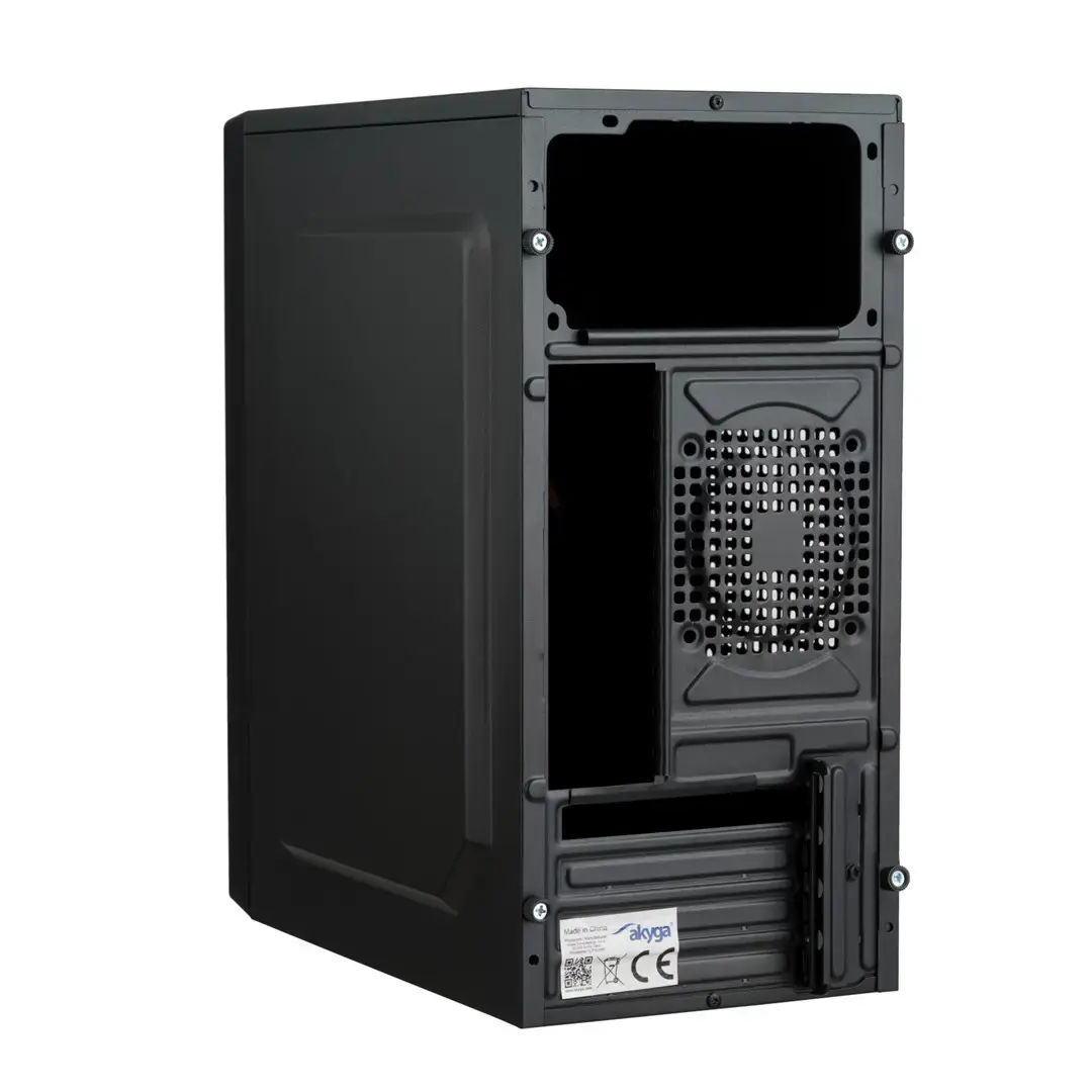 AKYGA Micro ATX korpusas AK35BK 2x USB 2.0 juodas be maitinimo šaltinio