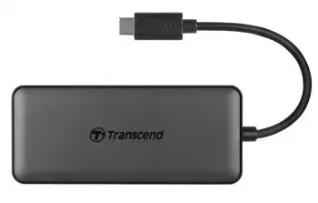 TRANSCEND 3 prievadų šakotuvas 1 prievadas PD SD/MicroSD skaitytuvas USB 3.1 Gen 2 C tipo