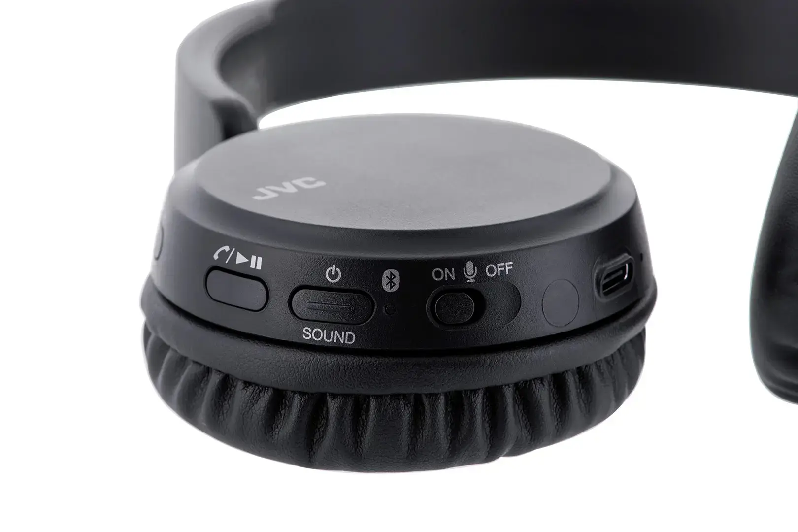JVC HA-S36W ausinės Belaidės ausinės su ausinėmis, skirtos skambučiams ir muzikai "Bluetooth", juodos spalvos