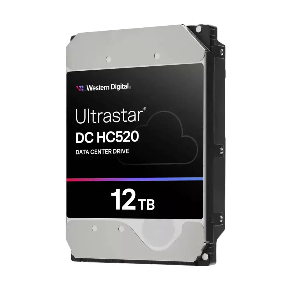 WESTERN DIGITAL Ultrastar HE12 12TB kietasis diskas SATA 6 Gb/s 512E SE 7200 aps./min HUH721212ALE604 24x7 3,5 colio urmu