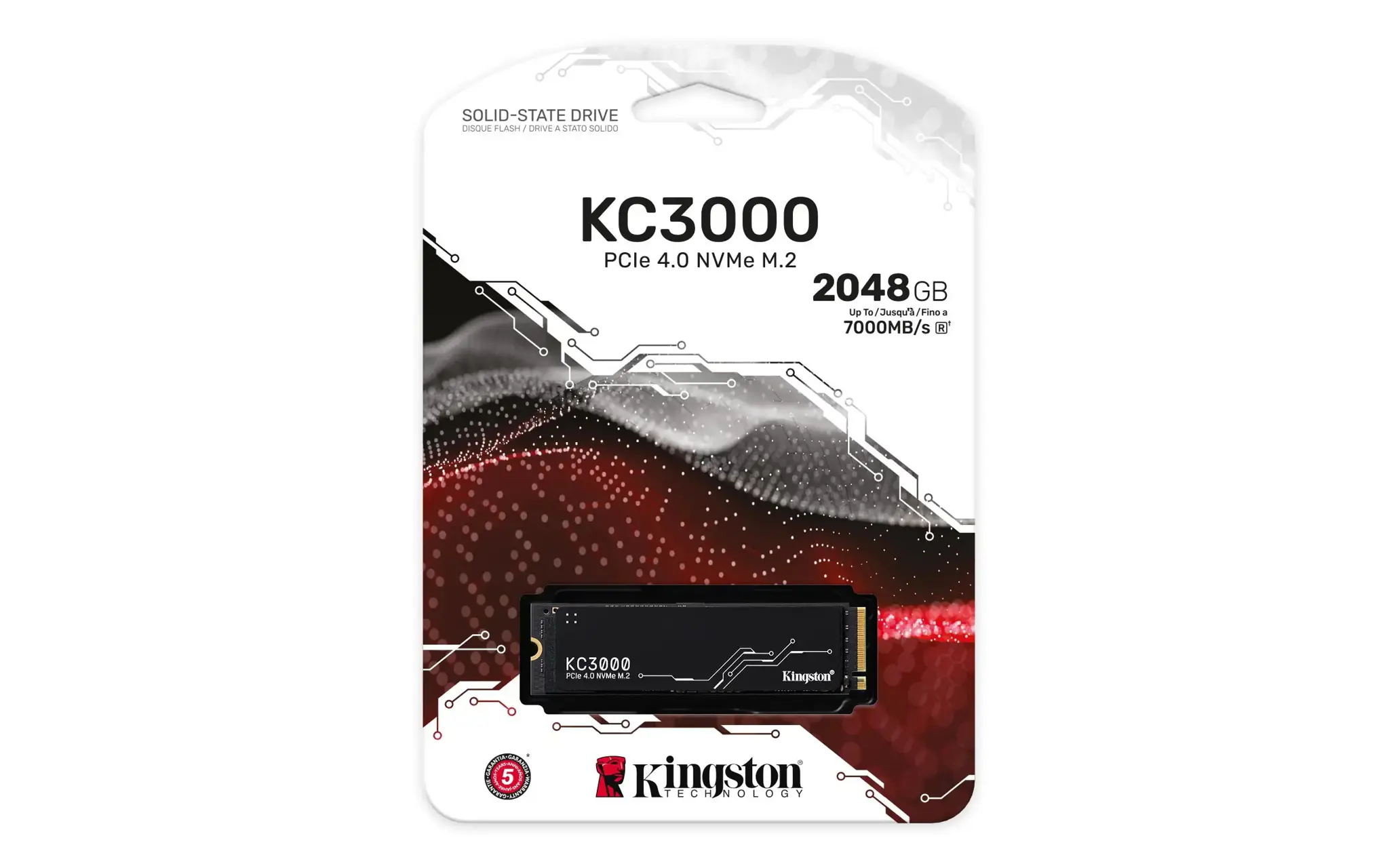 SSD diskas KINGSTON KC3000 2 TB, M.2 2280, PCIe 4.0 (NVMe)