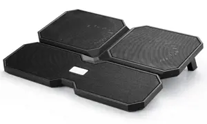 "deepcool Multicore x6" nešiojamojo kompiuterio aušintuvas iki 15,6" .900g g, 380X295X24mm mm, juodas