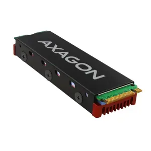 "AXAGON CLR-M2" pasyvusis - M.2 SSD, 80 mm SSD, ALU korpusas, silikoninės šiluminės pagalvėlės