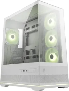 Case MSI MAG PANO 110R PZ / WHITE MidiTower Case product features Transparent panel Not included Co…