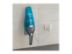 "Black & Decker" rankinis dulkių siurblys WDC215WA mėlynas, titano spalvos, be maišelio