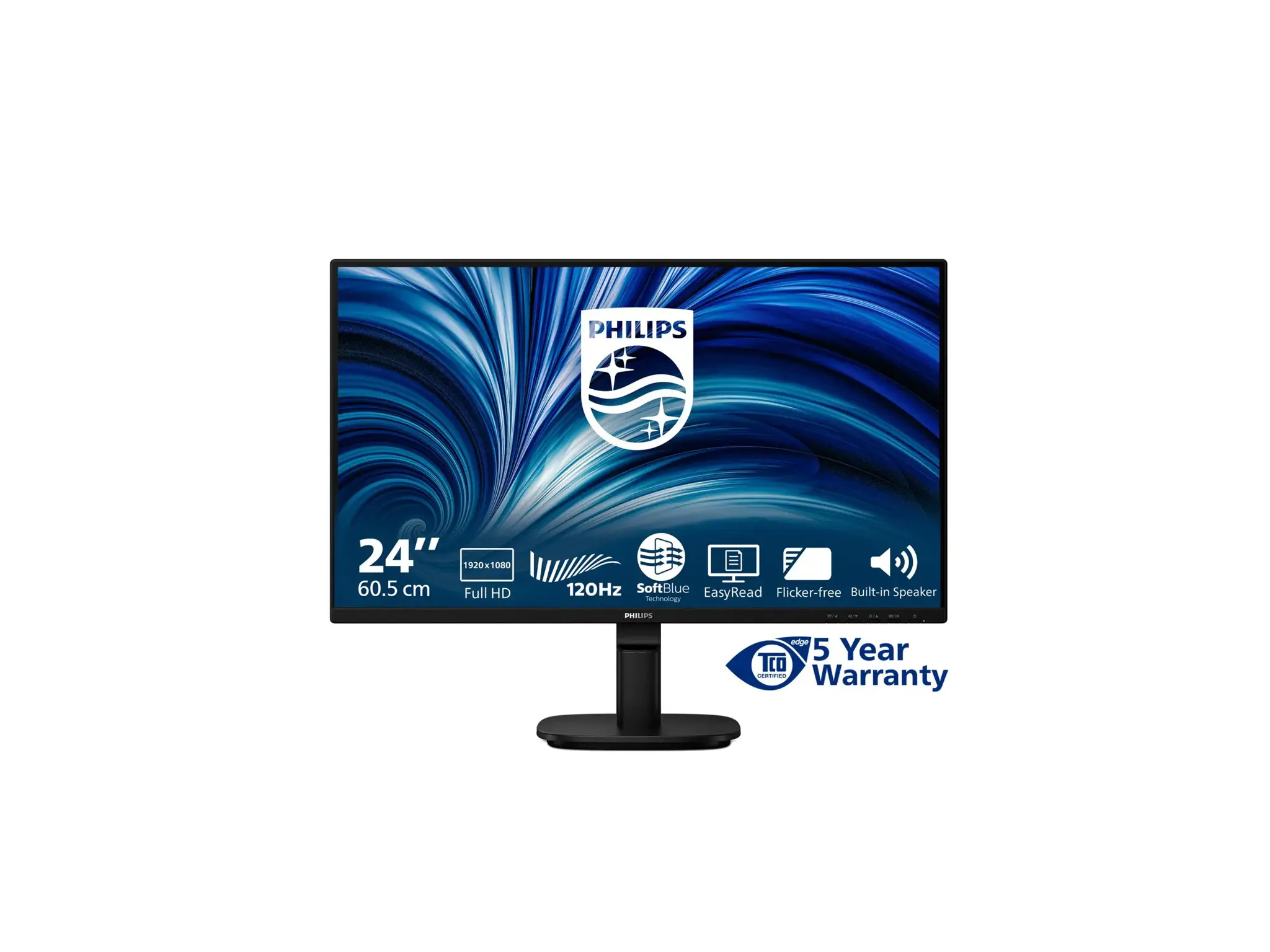 Philips | 24B2N2200/00 | 24 " | IPS | 16:9 | 120 Hz | 4 ms | 1920 x 1080 pixels | 300 cd/m² | HDMI ports quantity 1 | Black