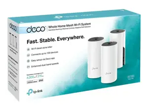 "TP-LINK AC1200 Whole-Home Mesh Wi-Fi" sistema "Qualcomm" procesorius 867Mbps 5GHz+300Mbps 2,4GHz 2 Gigabit prievadai 2 vidinės antenos
